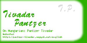 tivadar pantzer business card